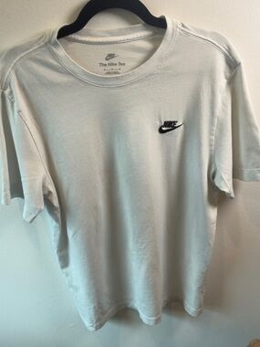 Nike‎ The Nike Tee White Embroidered Logo Swoosh T-Shirt Men’s M